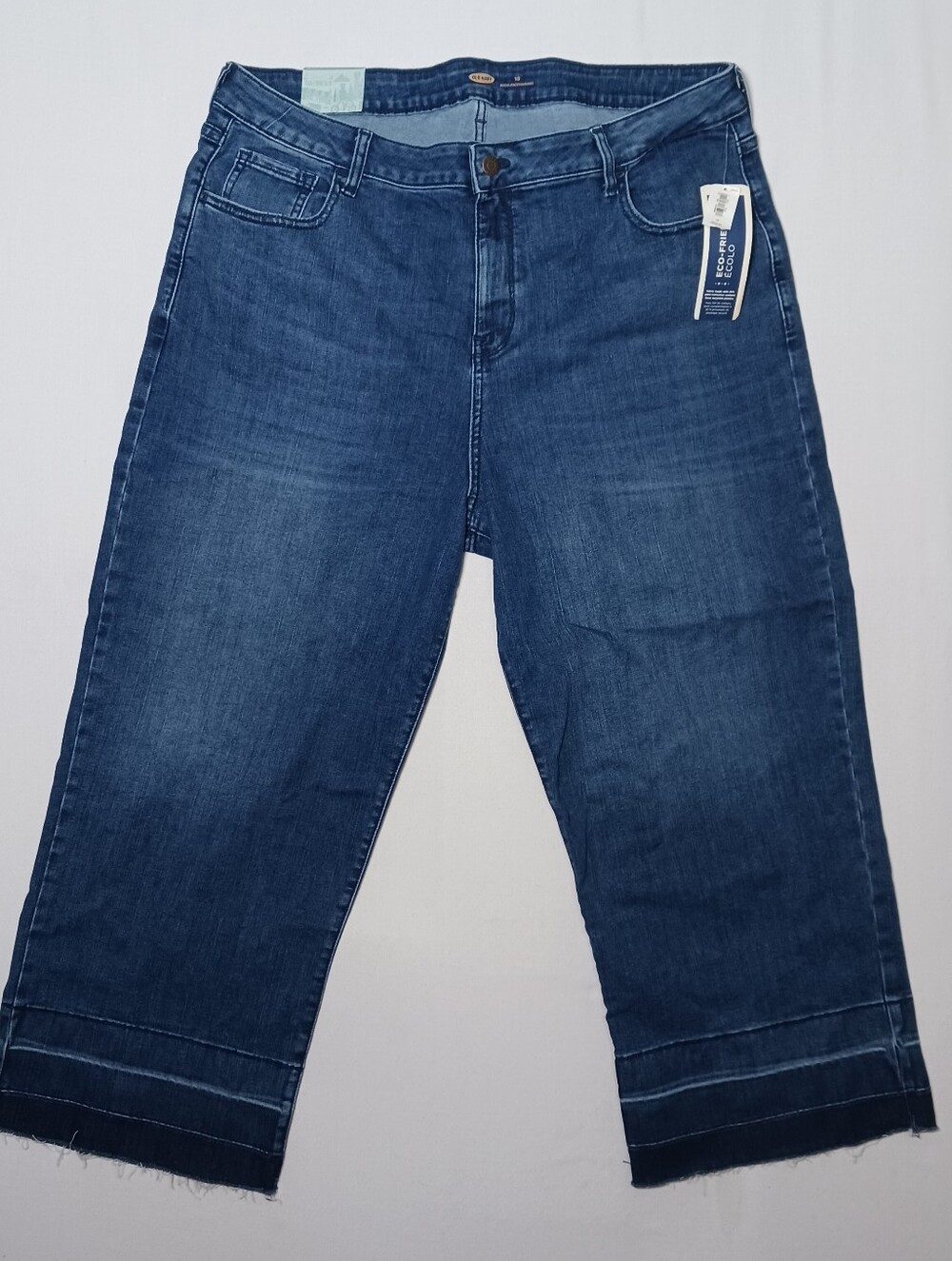 Old Navy Womens Wide Leg High Rise Ankle Jeans Size 18 Dark Wash Denim 38X26 NWT